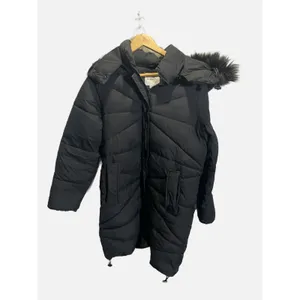 Sam Edelman Puffer Jacket Women Small Black Faux Fur Hood‎ Parka Winter Coat thumbnail 2