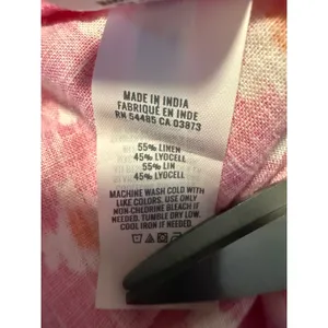 Aerie Pink Geometric Print Ruffle Wrap‎ Mini Skirt L boho y2k Flowy fairy linen thumbnail 6