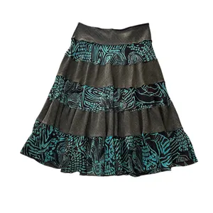 Vintage Low Rise Tiered Midi Skirt 90s Y2K Indie Sleaze Grunge Boho Romantic thumbnail 10