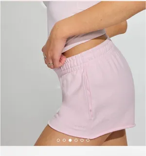 xs pink garage low rise sweatshorts thumbnail 2
