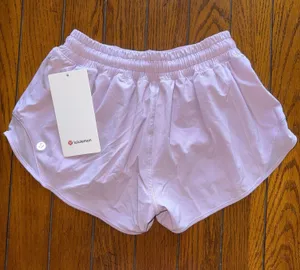 Lululemon Hotty Hot Short Low Rise 2.5” Lilac Play Size 4 NWT thumbnail 1