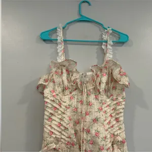 For Love & Lemons Amelia Maxi Dress Small S thumbnail 3