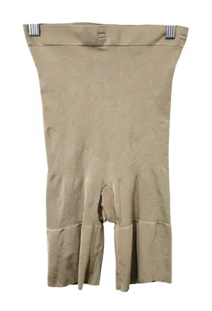 Spanx Medium High Waisted Mid Thigh Shaper Shorts Beige‎ Nude Shapewear 1714 thumbnail 1