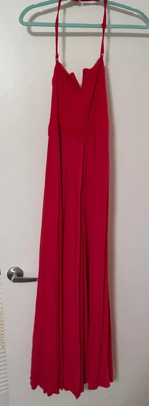 Free People Red Romper thumbnail 1