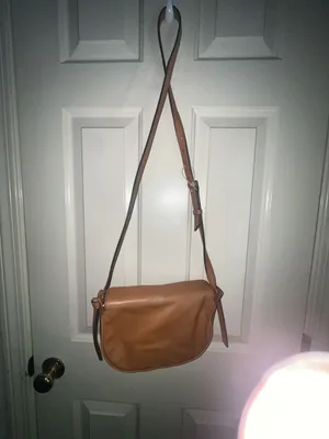 Banana Republic Brown Leather Saddle Crossbody Bag thumbnail 2