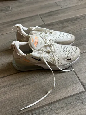 Nike Cream and Orange Air Max Running Sneakers thumbnail 2