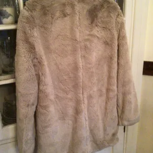 HP💝Lucky Brand Women’s Faux Fur Jacket in khaki size medium thumbnail 4