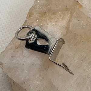 Vintage Sterling Silver Rocking Chair Charm Miniature 3D Furniture Pendant 0.66g thumbnail 4