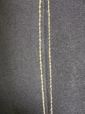Anthropologie Women’s XXSP Essential Crop Flare Pants Black Contrast Stitch Y2K thumbnail 3
