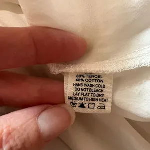 A Mente Women's White High Low‎ Blouse Size Small Peasant Poet Victorian thumbnail 10