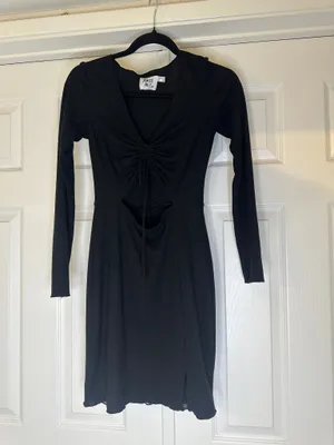Princess Polly Night Out Cutout Dress Black Size 6 thumbnail 2