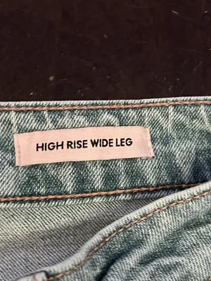 BCBGeneration High Rise Wide Leg Jeans Womens 28 Light Wash Blue Raw Hem Denim thumbnail 8