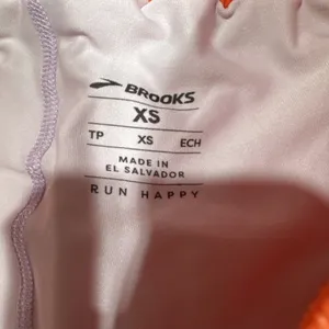 Brooks Women's Moment 5" Running Shorts 2 in 1 Athletic Orange Speckled Size XS thumbnail 4