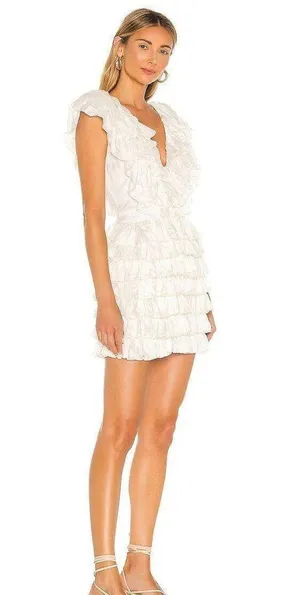 Majorelle Theodore Mini Dress in White thumbnail 3