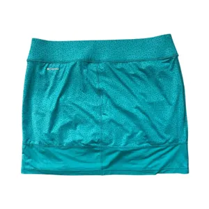 Columbia Anytime Casual Athletic Sporty Outdoor Skort Teal Leopard Print Large thumbnail 3