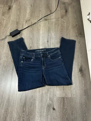 American Eagle Outfitters Navy Straight Leg Women’s Jeans thumbnail 8