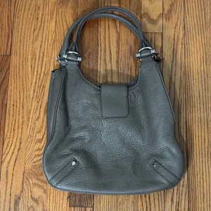 Banana Republic Peddled‎ Leather Shoulder Bag Taupe thumbnail 2