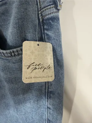 NWT Free People We The Free Emre Low Rise Poppy Blue Flare Jeans 25 thumbnail 10