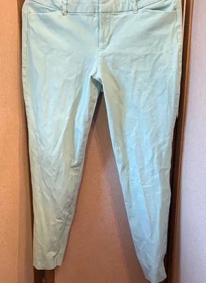 Old Navy Mint Green mid rise  Pixie Pants 12 thumbnail 1
