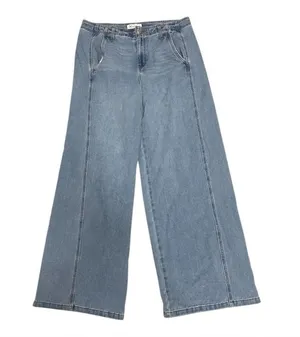 RE generation by celebrity pink high rise wide leg jeans thumbnail 1