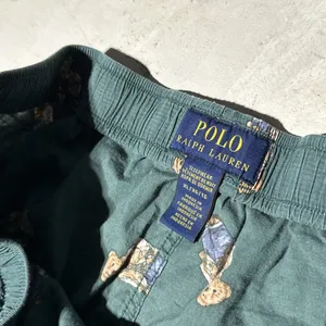 VTG Polo Ralph Lauren Polo Bear Pajama Pants Y2K AOP Men's SZ XL Green Preppy thumbnail 4