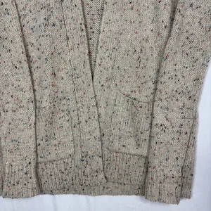 Abercrombie & Fitch Cardigan Womens S Cream Grandpa Dad Costal Grandma Timeless‎ thumbnail 3