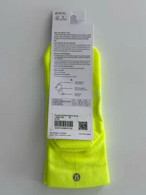 Lululemon Power Stride Ankle Sock Highlight Yellow Medium thumbnail 13