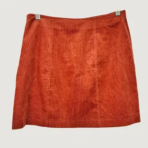 138 | NWT Hippie Rose Corduroy Button Front‎ Mini Skirt Rust Orange Women M thumbnail 2