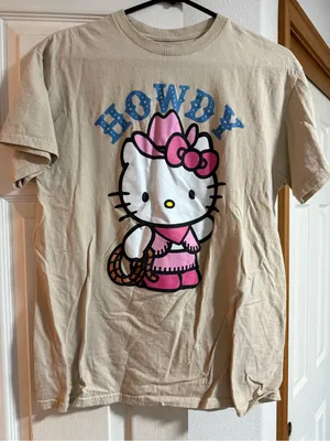Women Howdy Hello Kitty Graphic T-Shirt thumbnail 1