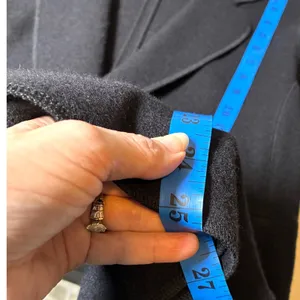 Minimalist Belted Wrap Wool Jacket Notched Lapel Tie Waist Banana Republic thumbnail 8