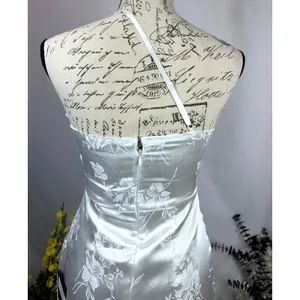 Lulu's On the Dance floor White Jacquard Fringe One-Shoulder Midi Dress XS thumbnail 13