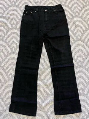 Faded Glory Black Bootcut Jeans 26 Short thumbnail 1