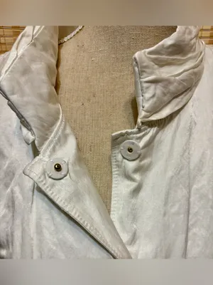 Worth Elegant White Coat Size L thumbnail 3
