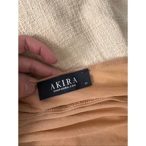 AKIRA Pink & Brown Sheer Mesh Wrap Top 3X Off Shoulder V-Neck Stretch NWT thumbnail 3