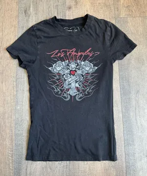 Obsessive Love Y2K LA Graphic T-Shirt thumbnail 1