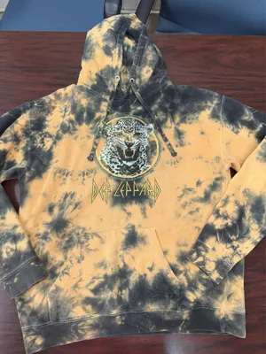 Def Leppard Tie-Dye Hoodie Size Large thumbnail 1