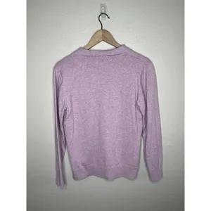 J.Crew Womens Purple Polo Sweater With Cashmere Size S thumbnail 9