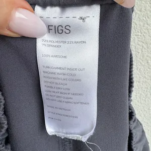Figs Technical Collection Gray Scrub Pants Size Small SHORT Womens Straight Leg thumbnail 5