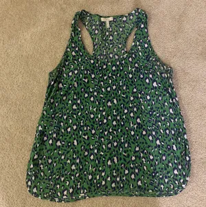 Joie Silk Green Leopard Print Blouse thumbnail 5