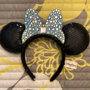 NWOT Disney Parks Disneyland 60th Diamond Celebration Minnie Mouse Ear Headband thumbnail 1