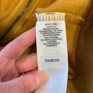 NWT True Religion Women’s Collegiate Zip Up Hoodie Yellow Size L thumbnail 6