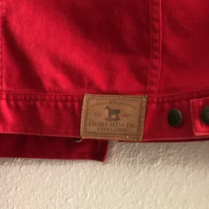 Ralph Lauren Reddish Orange  denim jacket (Size S) thumbnail 3