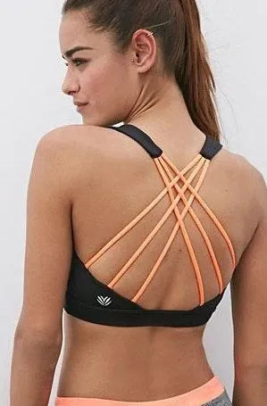 Forever 21 Strappy Cross Back Sports Bra thumbnail 1