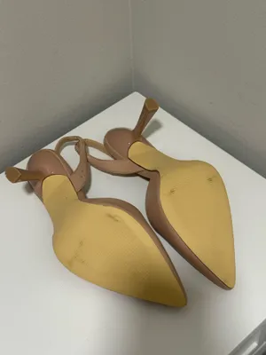 Justfab nude slingback heels thumbnail 5