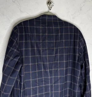 Vintage wool windowpane plaid wool cashmere sports coat thumbnail 4
