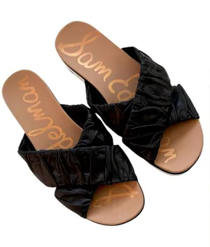 EUC Sam Edelman Leather Aida Sandals Black Size 10 thumbnail 1