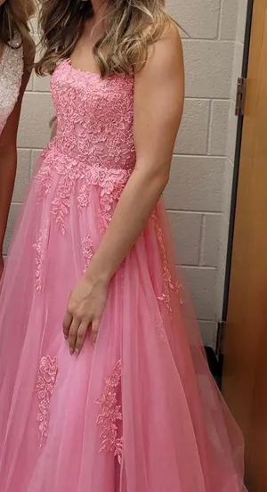 La Femme Pink Prom Dress thumbnail 5