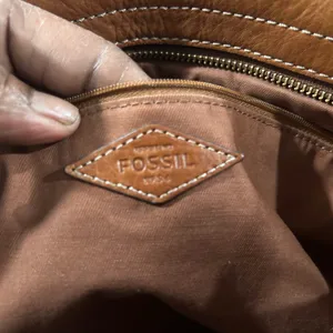 Fossil Women's Brown Leather Tote thumbnail 9
