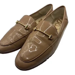 Sam Edelman Women’s Lior Loafers Tan Rosa Blush Patent Leather Size 9 thumbnail 1