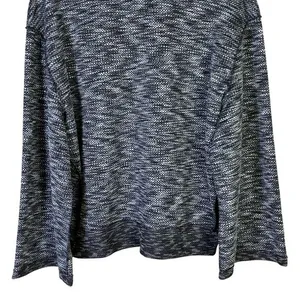 NWT Free People We The Free Night Star Marled Turtleneck Sweater Grey Size M thumbnail 4